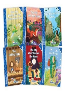 Jolly Phonics Folktales Readers, Complete Set (1-6) Blue Level (Pack of 6)