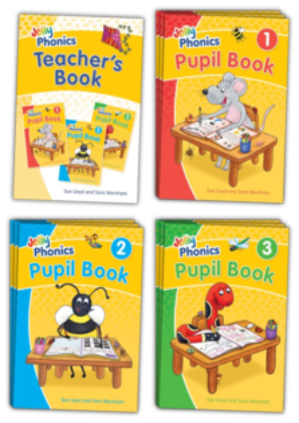 Jolly Phonics Class Set (30 Of Each Pupil Book 1 - 2 & 3 - Plus 1 Teacher's Book)