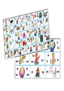 Jolly Phonics Letter Sound Strips (In Print Letters) (Pack Of 30 Strips)