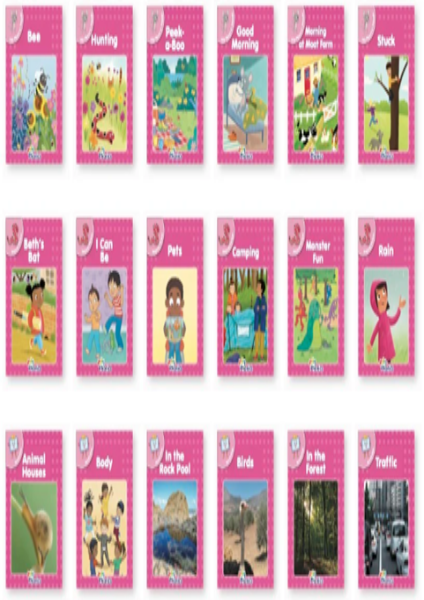 Jolly Phonics Readers - Complete Set Pink Level (Pack Of 18)